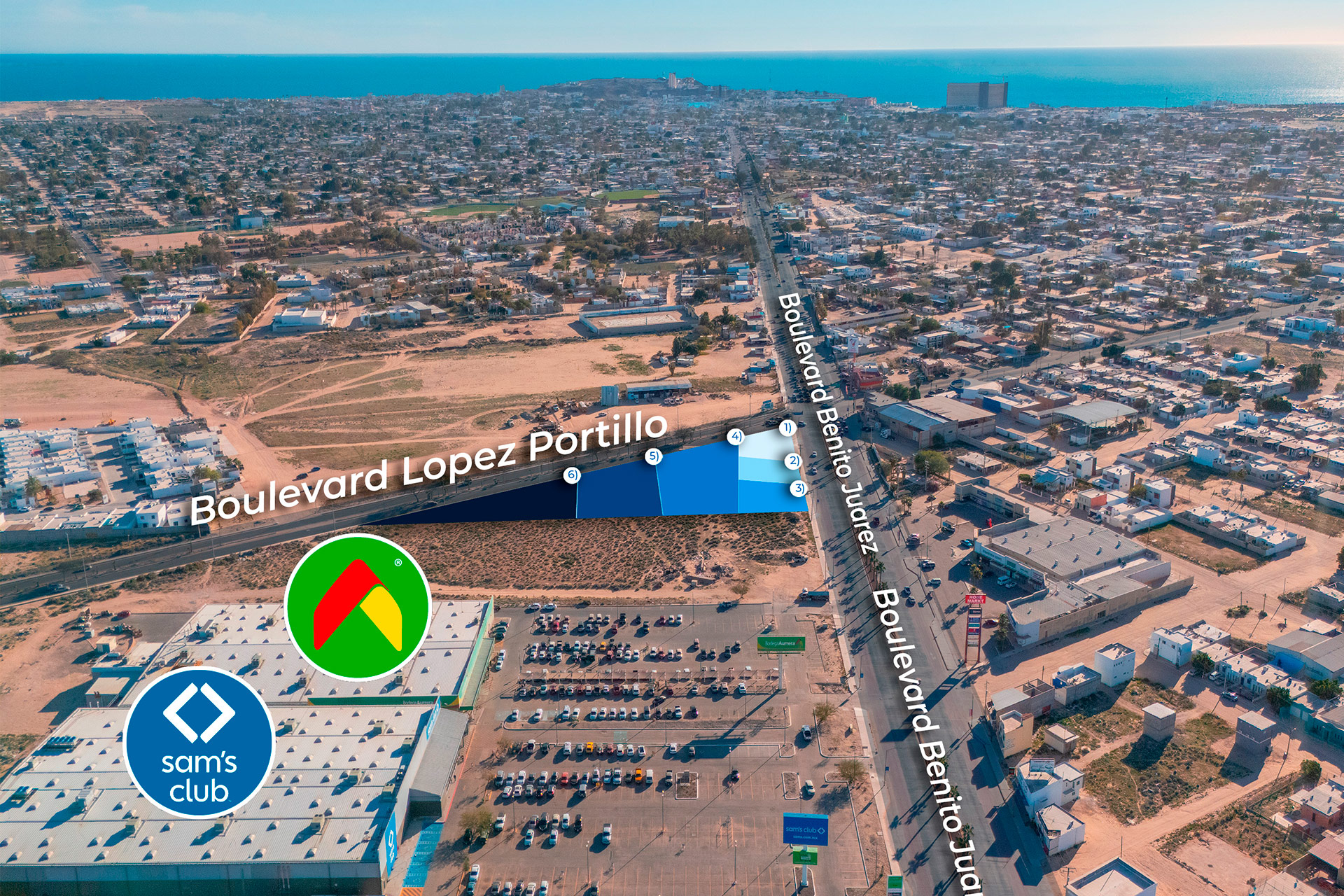 Terreno Comercial en Venta en Benito Juárez y López Portillo, Puerto Peñasco