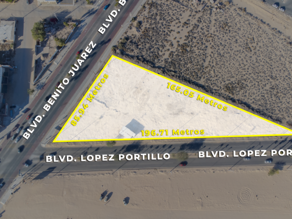 Terreno Comercial en Puerto Peñasco | Benito Juárez y López Portillo