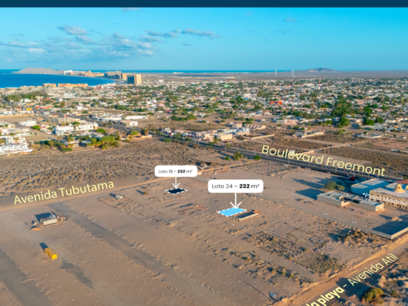Terrenos de oportunidad de 232 M2 sobre camino hacia la playa
