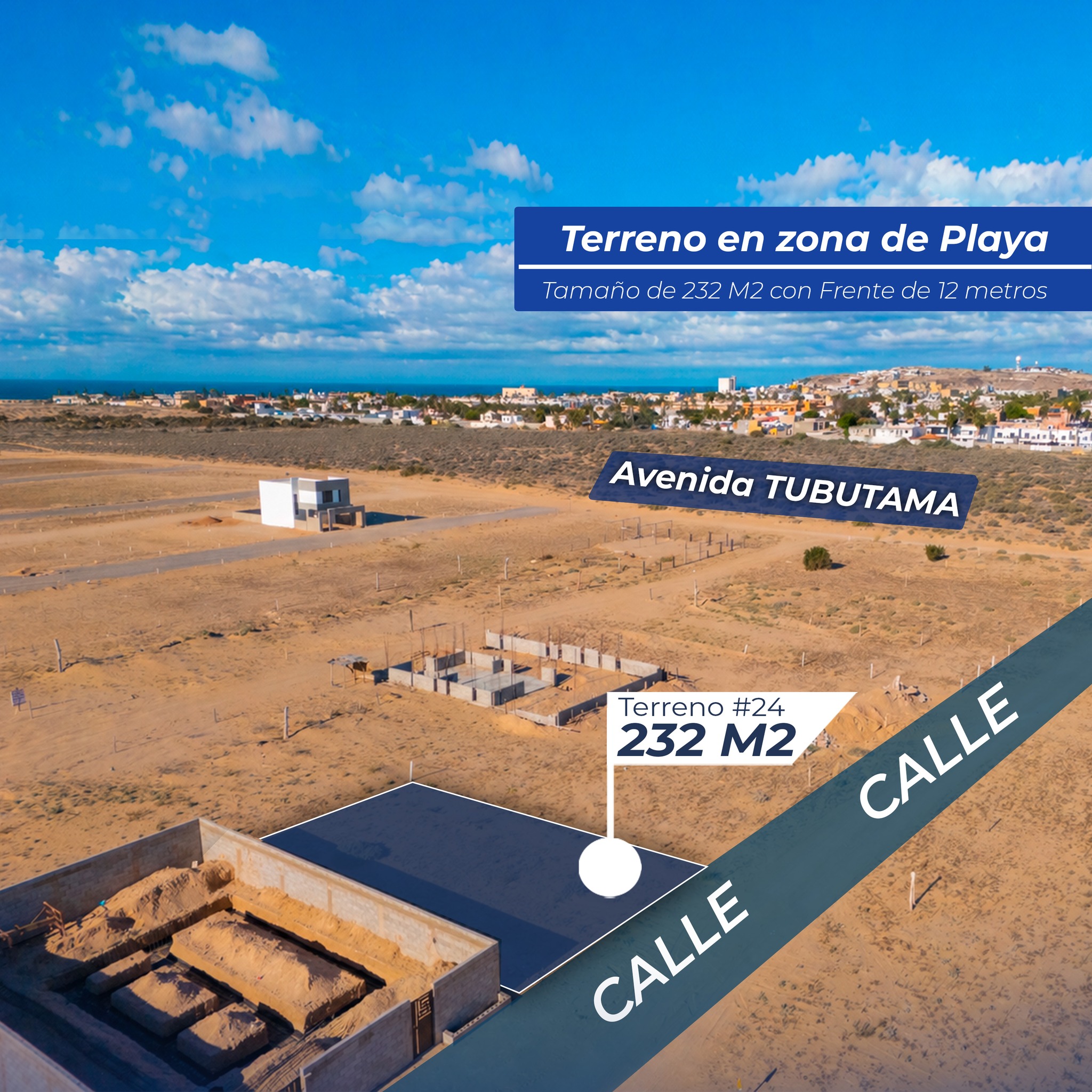 Terreno en Mi Playa Puerto Peñasco | 232 m² a 5 Minutos del Malecón