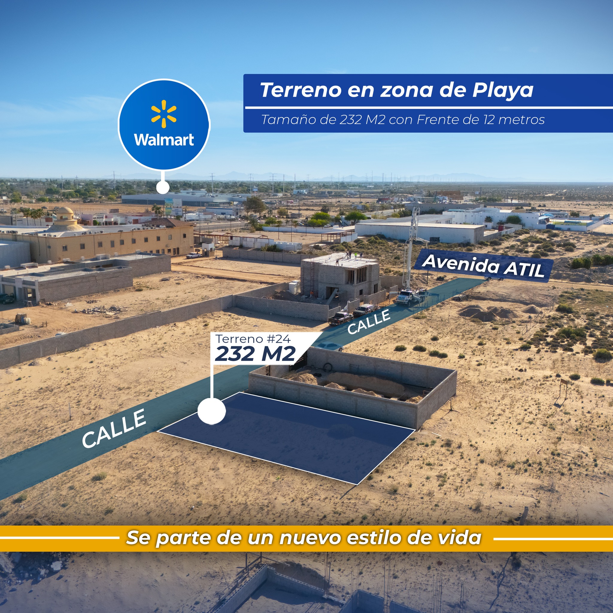 Terreno en Mi Playa Puerto Peñasco | 232 m² a 5 Minutos del Malecón