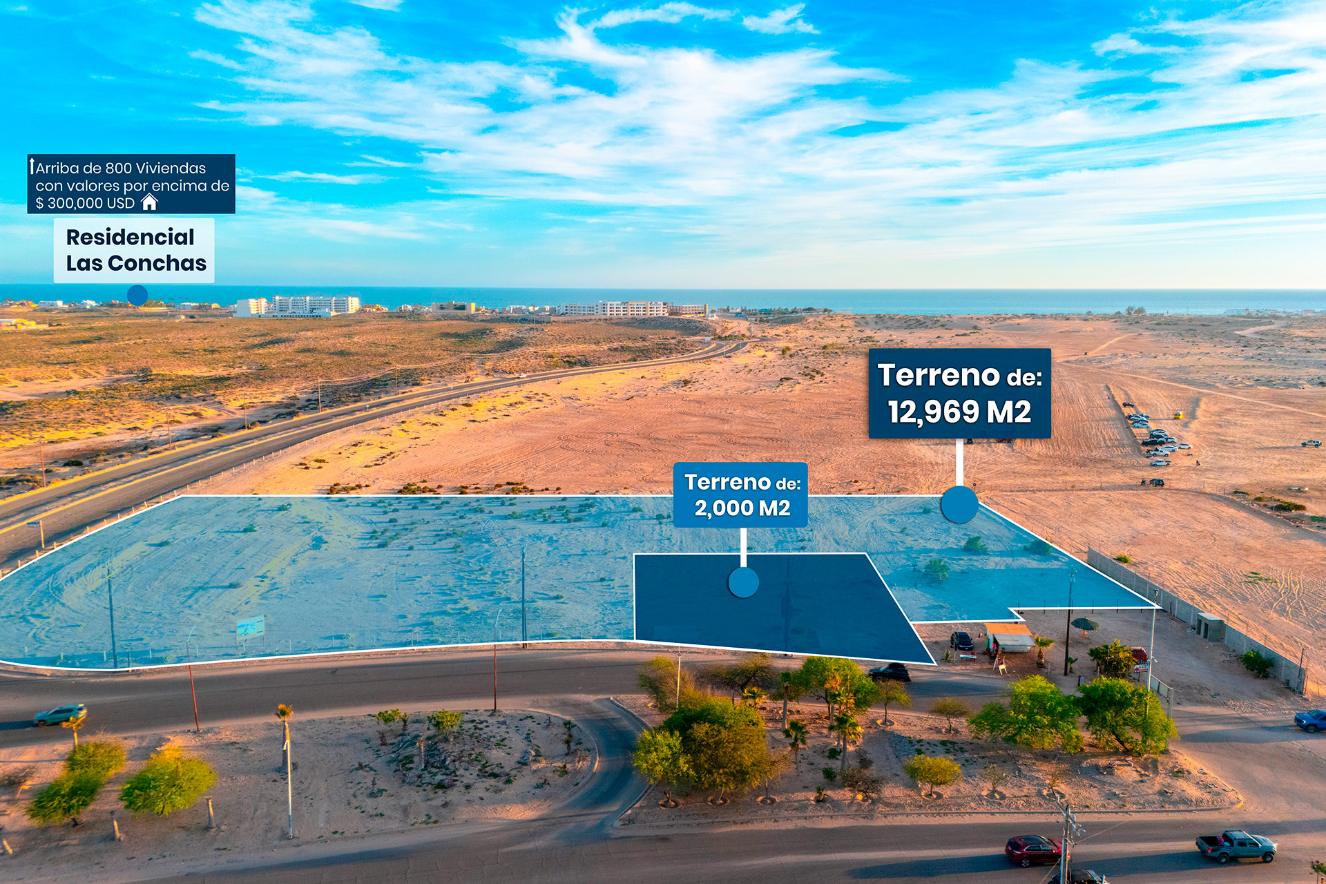 Terreno Comercial en Venta en Boulevard Fremont y Camino Las Conchas, Puerto Peñasco
