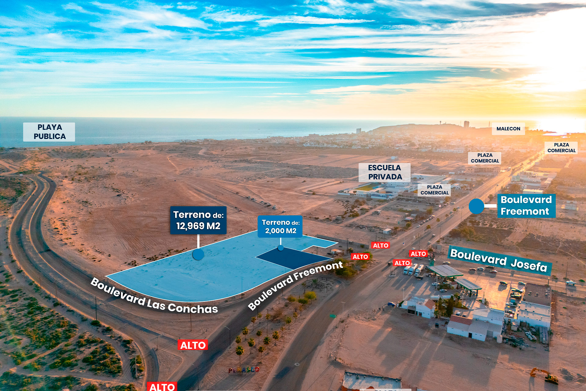 Terreno Comercial en Venta en Boulevard Fremont y Camino Las Conchas, Puerto Peñasco