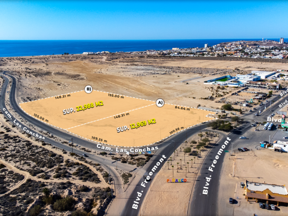 Terreno Comercial en Esquina sobre Blvd. Fremont y Camino Las Conchas – Hasta 35,957 m² en Puerto Peñasco