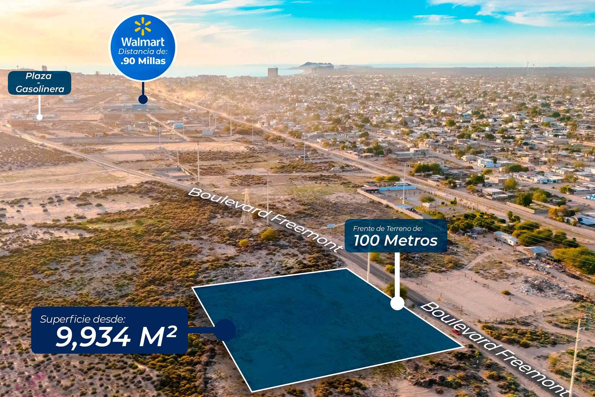 Terreno en Venta para Desarrollo en Puerto Peñasco – 9,934 m²