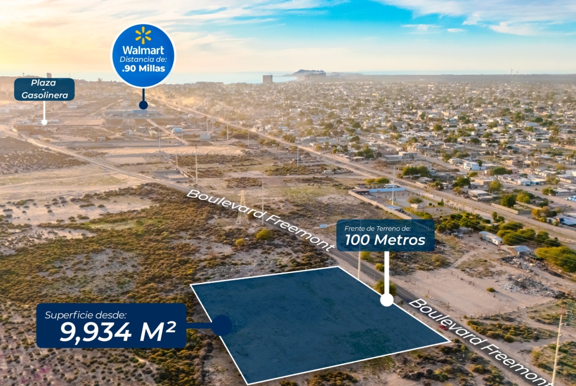 Terreno para desarrollar en Puerto Peñasco – Zona Grandiosa en Crecimiento