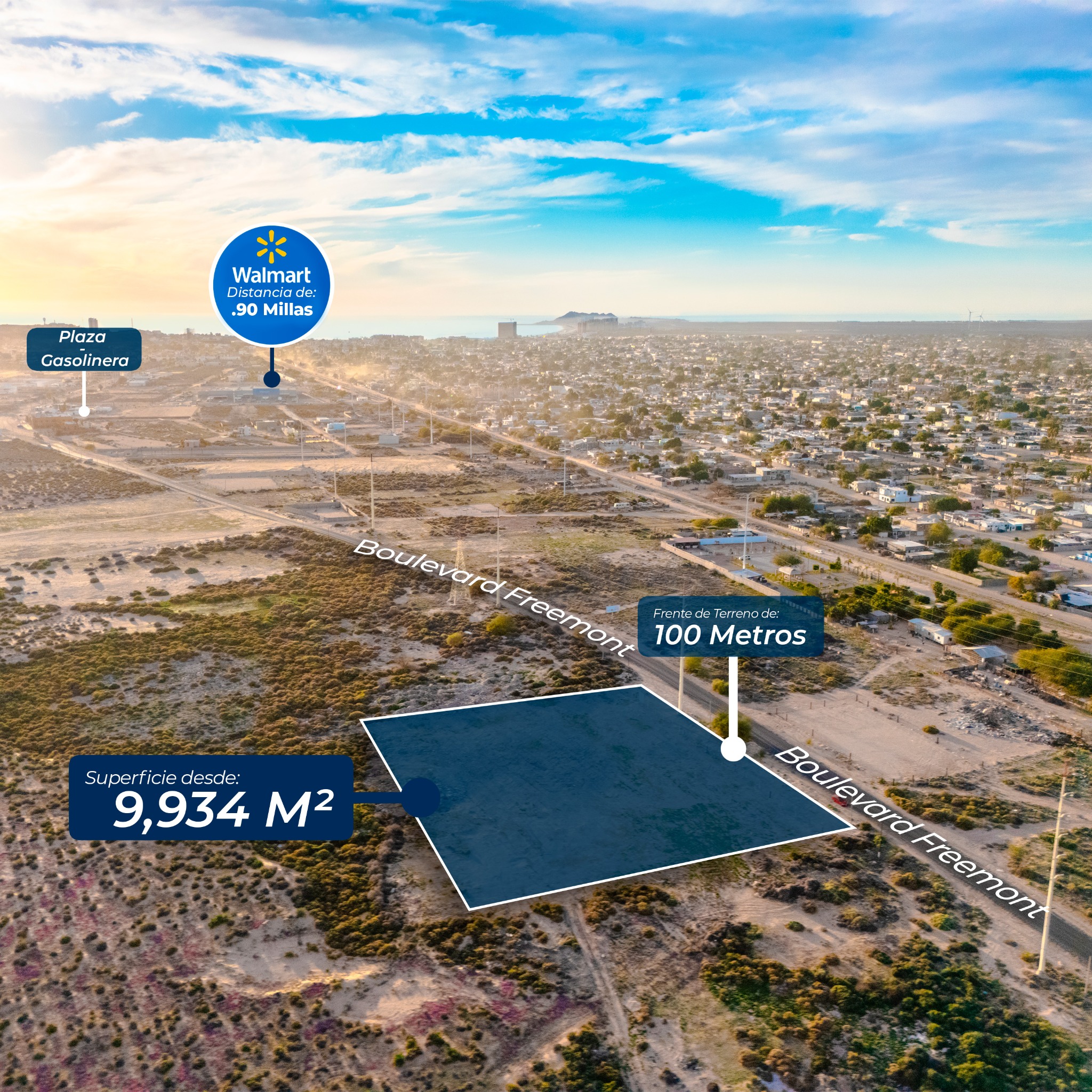 Terreno para desarrollar en Puerto Peñasco – Zona Grandiosa en Crecimiento