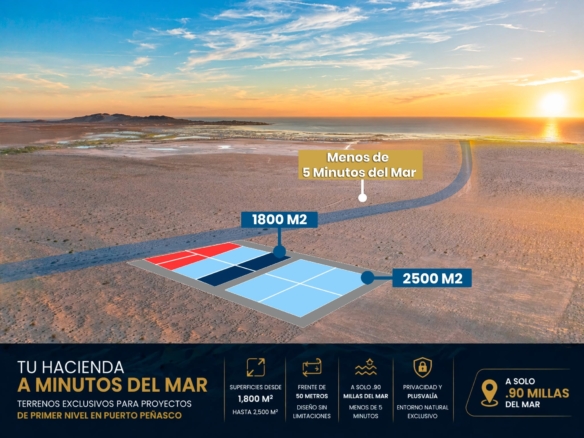 Terrenos para crear tu próxima Hacienda en Puerto Peñasco
