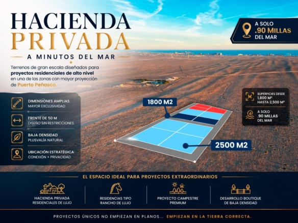 Terrenos para crear tu próxima Hacienda en Puerto Peñasco