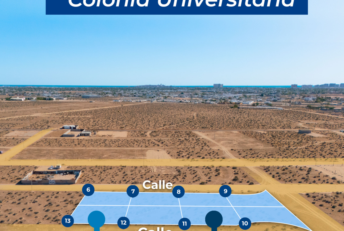 Terrenos en Colonia Universitaria Puerto Peñasco | Lotes desde 270 m² y 306 m²