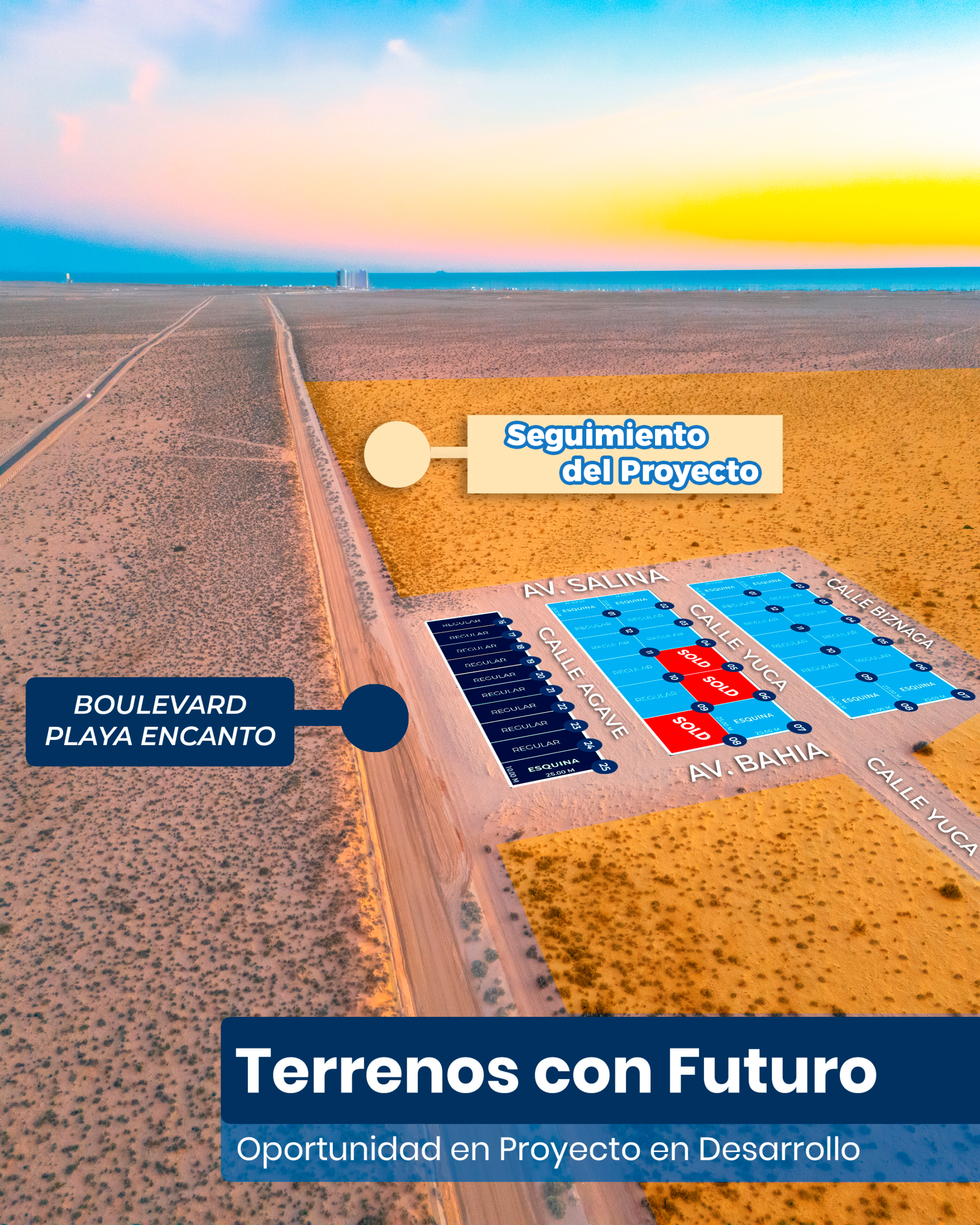 Terrenos cercanos al mar para Invertir en Puerto Peñasco – Plusvalía en Crecimiento en Nuevo Encanto